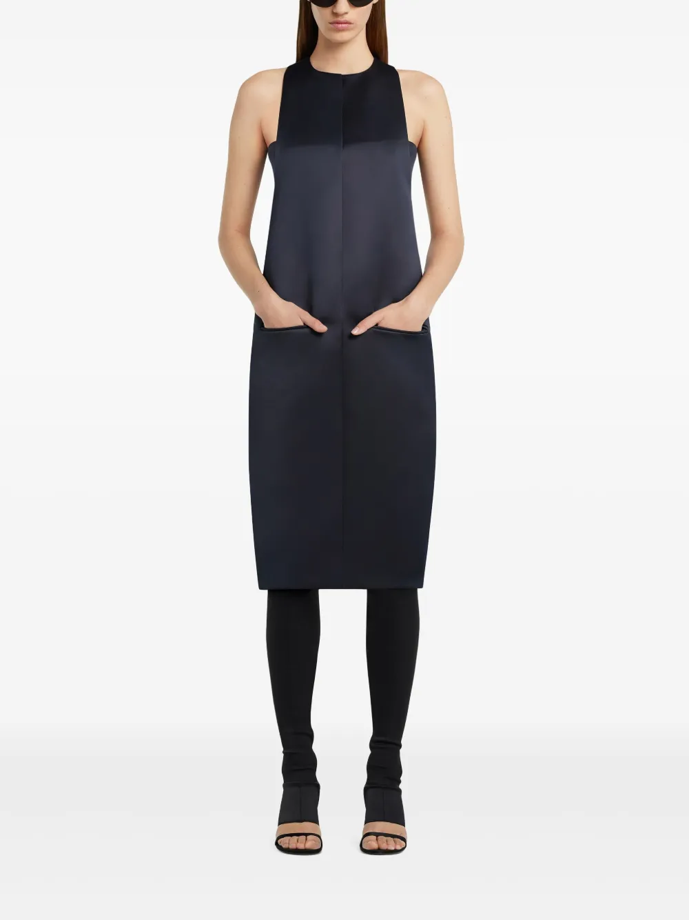 Courrèges Scuba midi-jurk Blauw