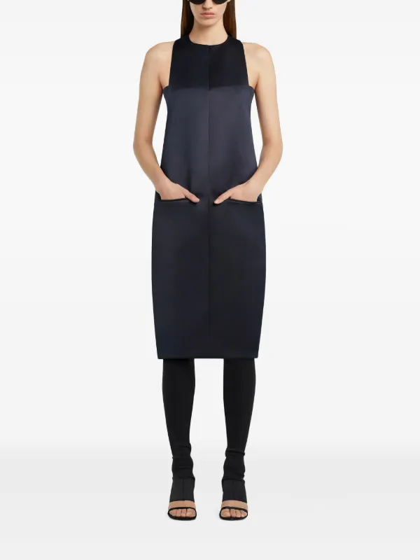 Courreges Scuba Midi Dress - Blue Courreges Scuba Midi Dress - Blue