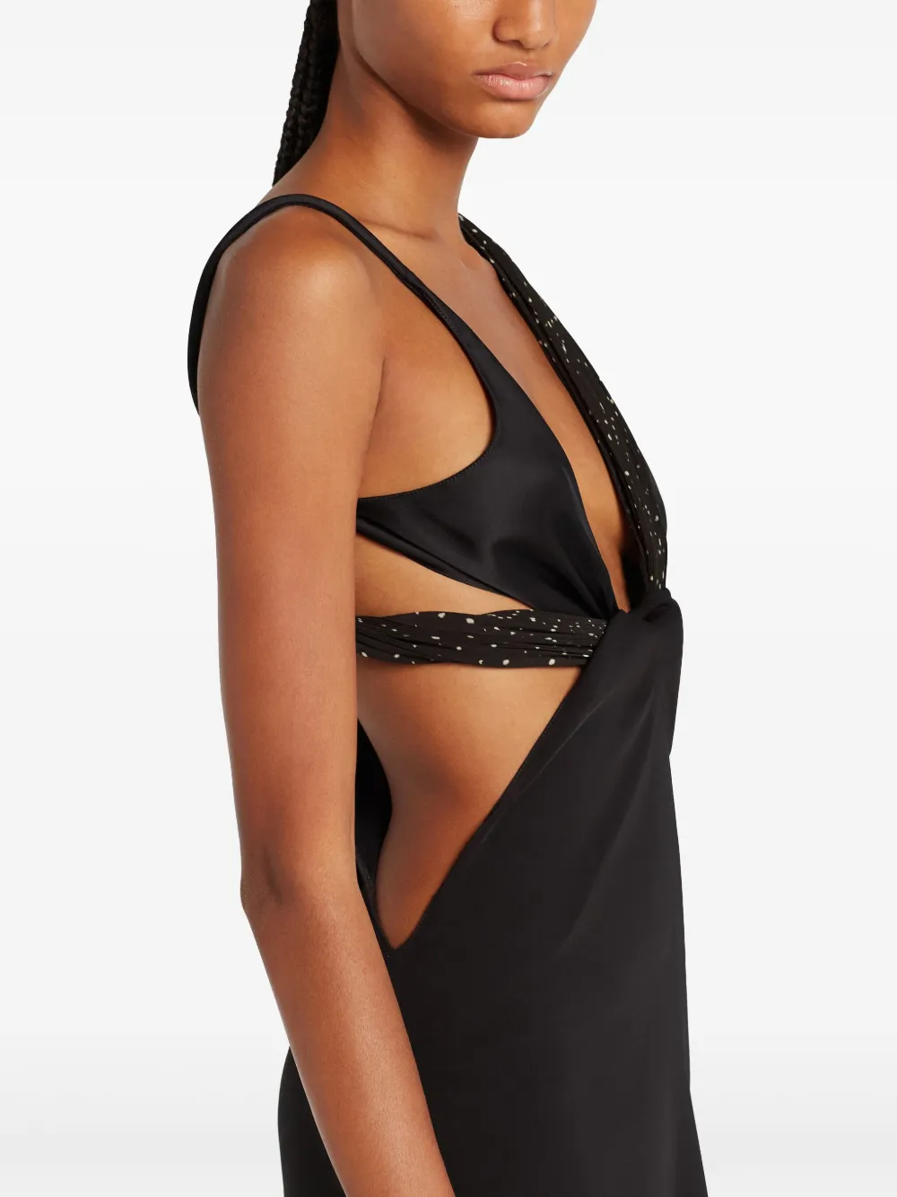 Courrèges Asymmetrische jurk Zwart