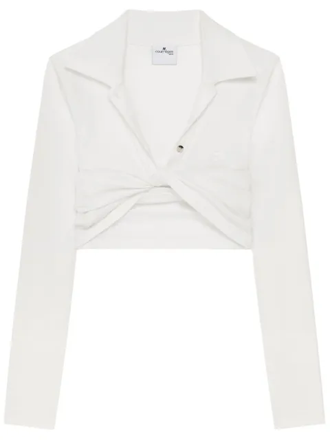 Courrèges twist-detailing shirt 