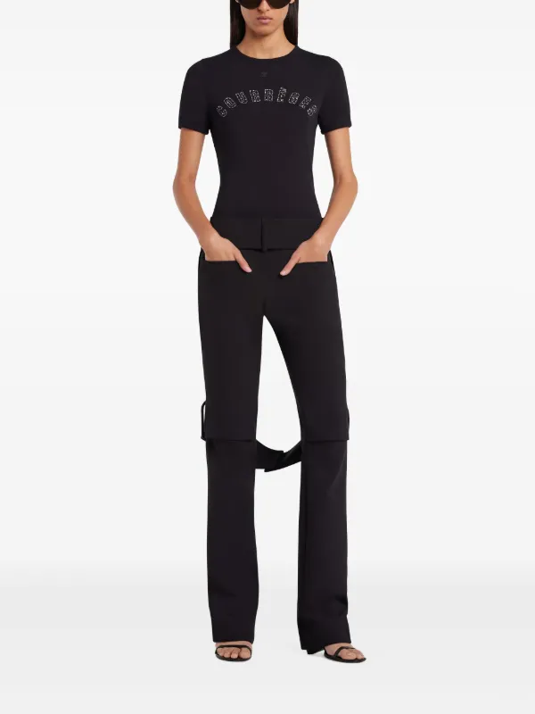 Courrèges Medusa t-shirt | Black | FARFETCH