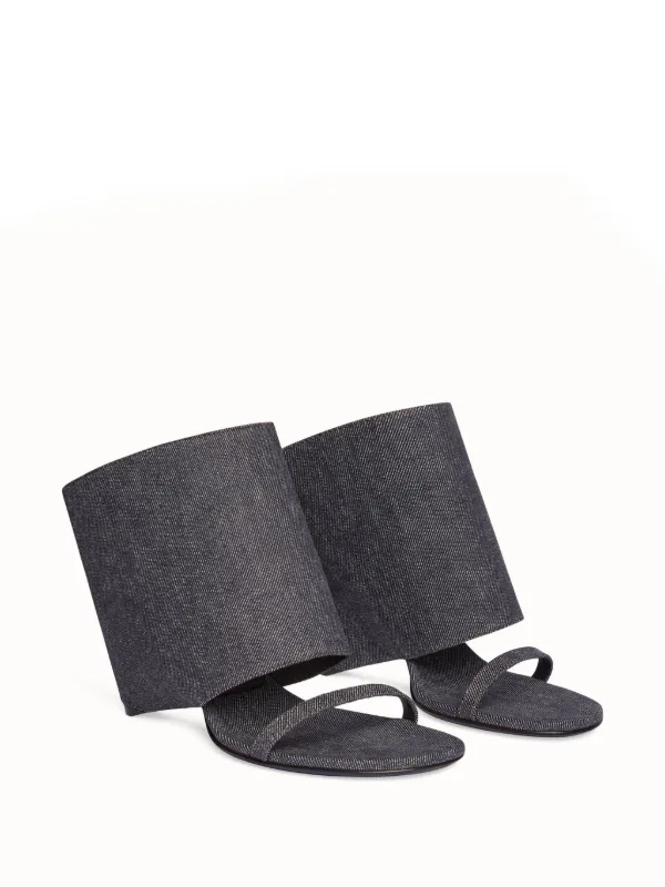 Courrèges Oblique Sandals | Grey | FARFETCH