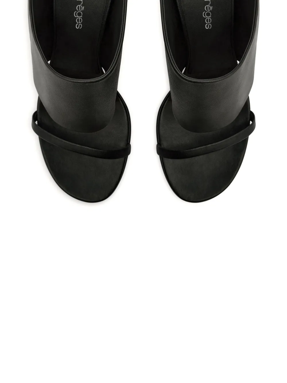 Courrèges Oblique sandals Black