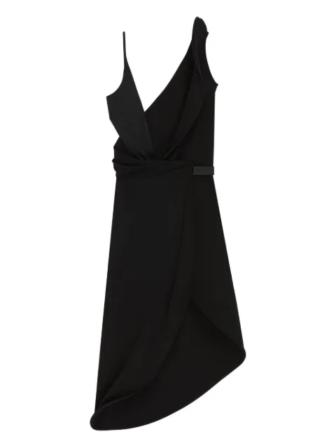 Courrèges asymmetrical crepe dress