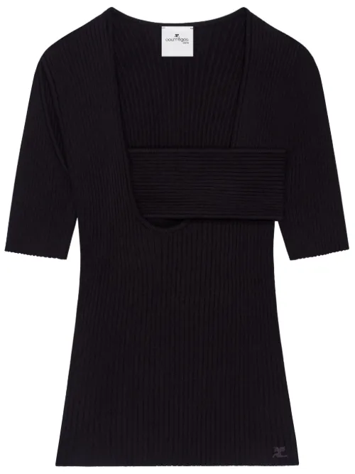 Courrèges pull Infinity - Noir - Courrèges - Modalova