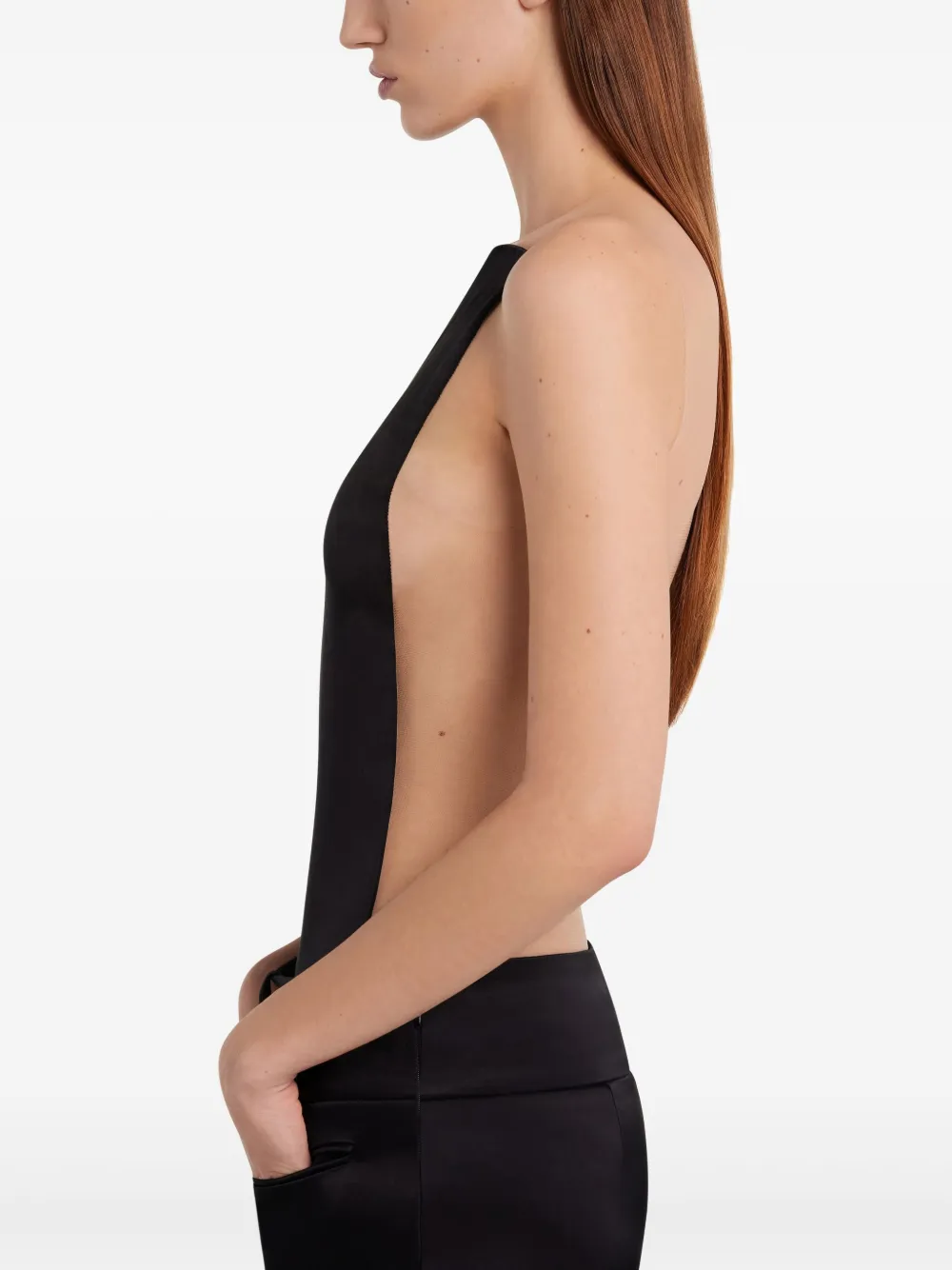 Courrèges Illusion top Zwart