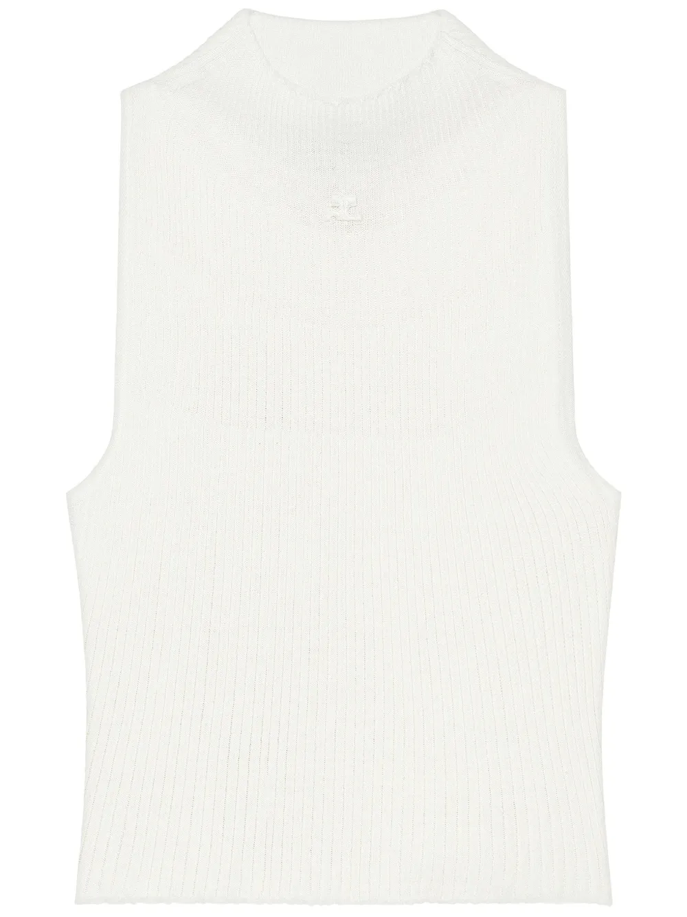 Courrèges Cropped tanktop Wit