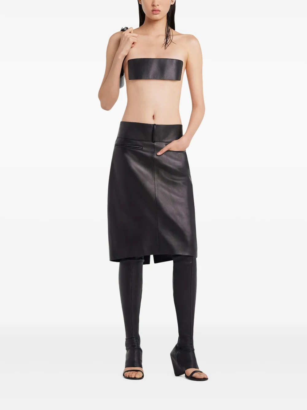 Courrèges Midi-rok Zwart