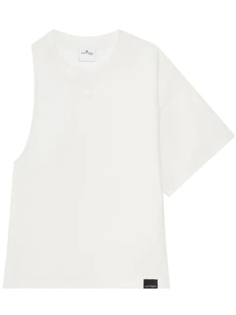 Courrèges one-sleeve scuba-jersey T-shirt