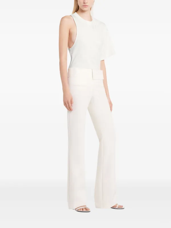 Tシャツ・カットソー Courreges One-Shoulder T-Shirt In Scuba Courrèges one-sleeve scuba-jersey T-shirt | White | FARFETCH CA