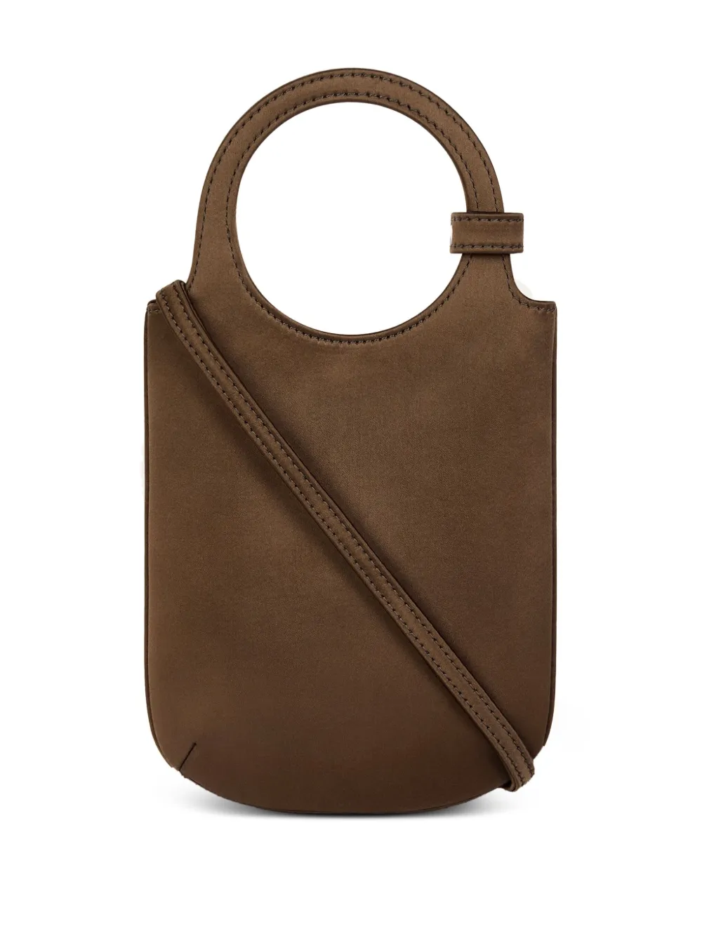 Shop Courrèges Small Holy Tote Bag In Brown