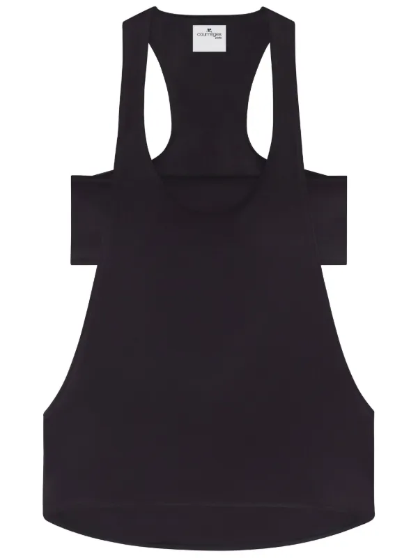 courrèges ブラック タンクトップ S Courrèges Infinity タンクトップ | ブラック | FARFETCH JP