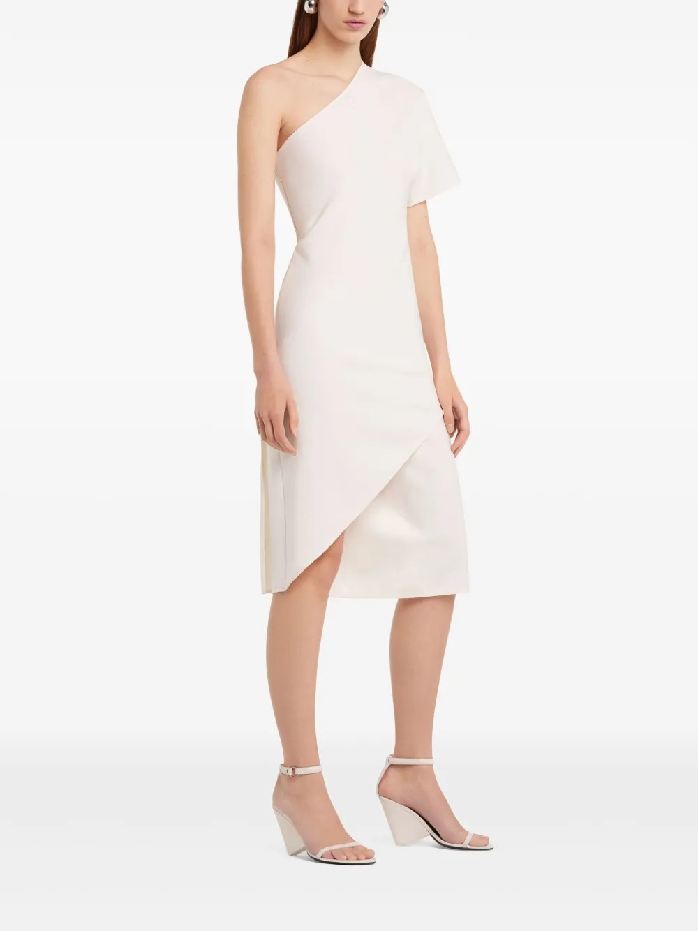 Courrèges Infinity midi-jurk Beige