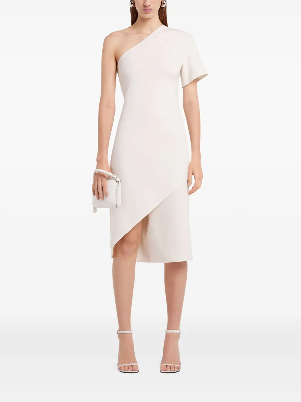 Courrèges Infinity midi-jurk - Beige