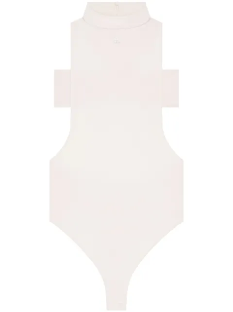 Courrèges top con cuello alto