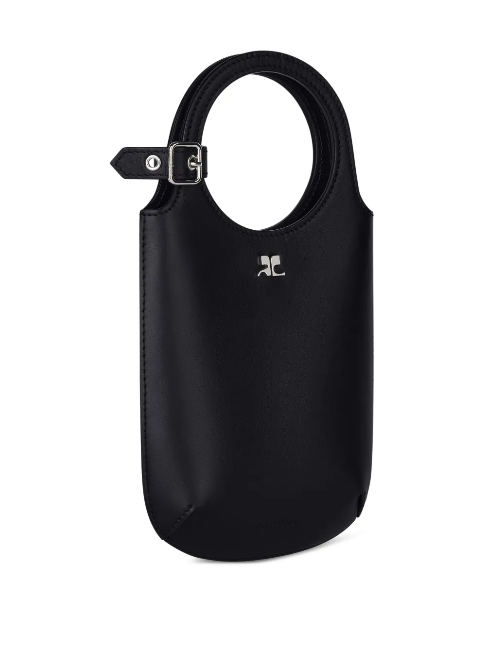 Shop Courrèges Small Holy Tote Bag In Schwarz