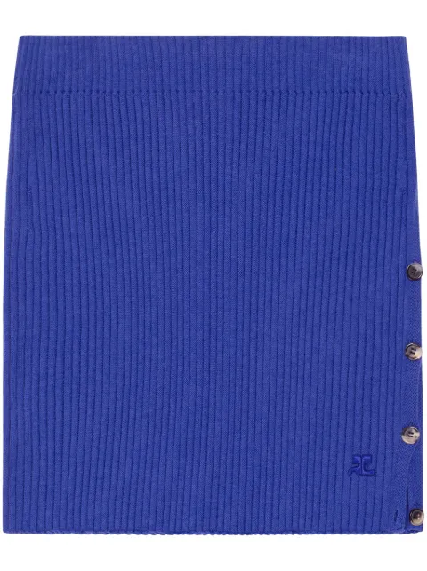 Courrèges ribbed mini skirt 