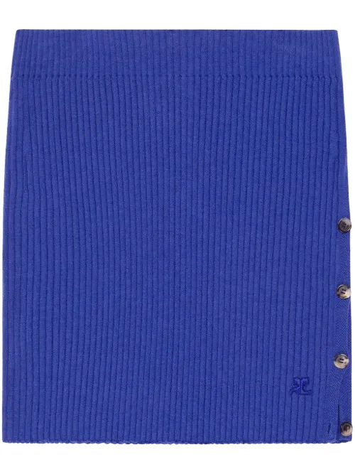 Minijupe à design nervuré - Courrèges - Modalova