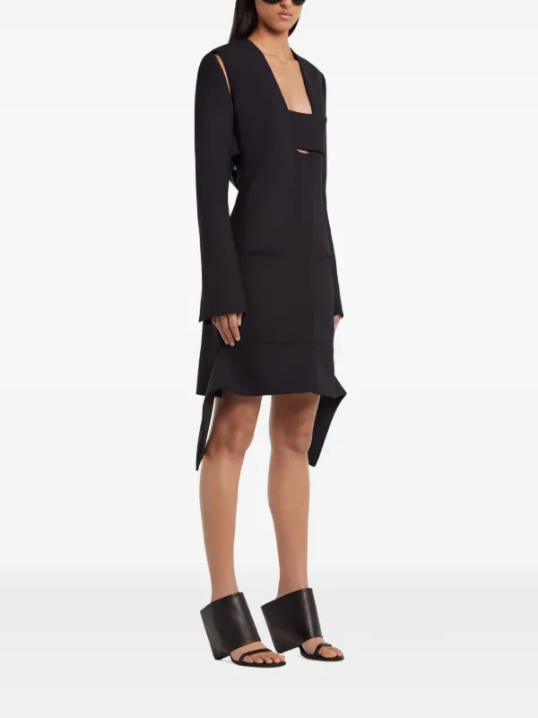 Courrèges Infinity Mini Dress | Black | FARFETCH CA