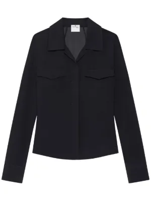 Saint Laurent spread-collar long-sleeve Shirt | Black | FARFETCH