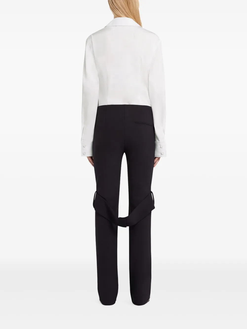 Courrèges Blouse met klepzak Wit