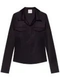 Courrèges satin shirt - Black