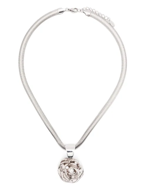 Magda Butrym collar con dijes de cruz y rosaa
