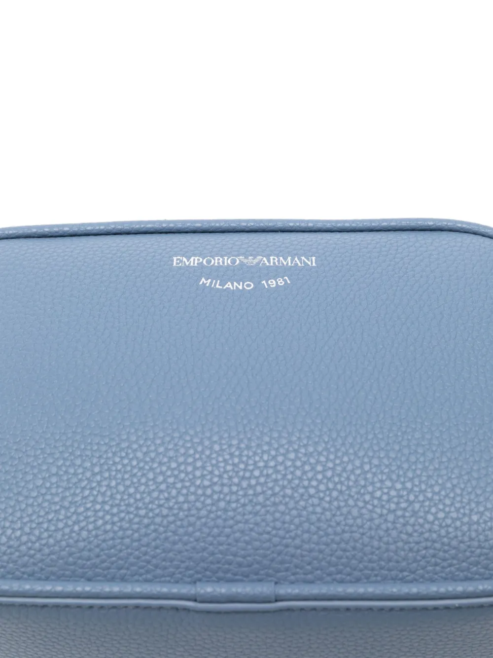 Emporio Armani Leren crossbodytas Blauw