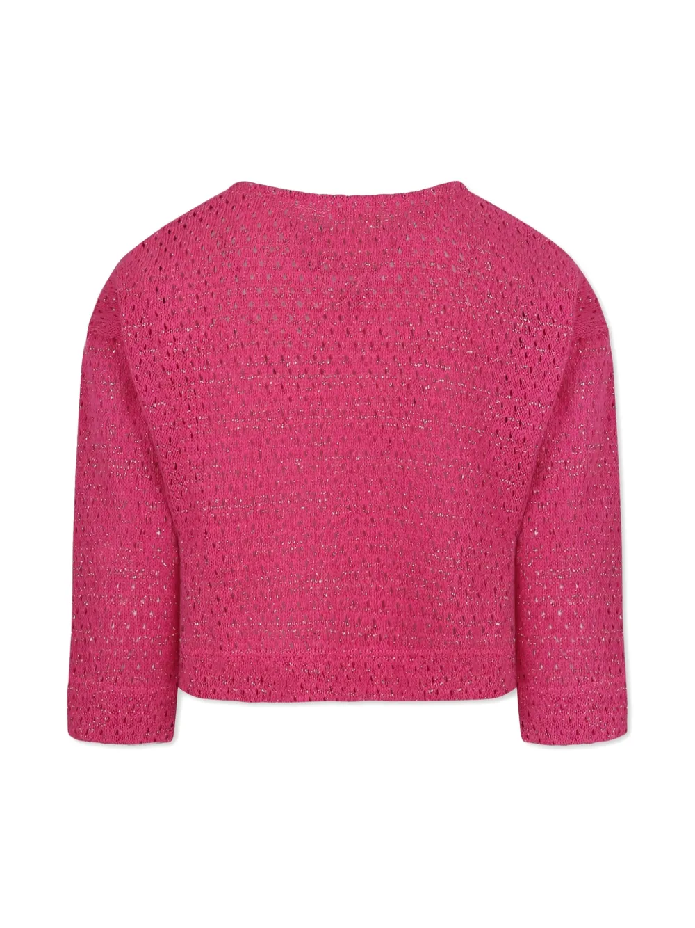 Caffe' D'orzo Pointelle gebreide top Roze