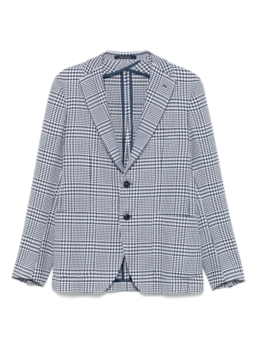 Tagliatore Blazer met pied-de-poule print Blauw