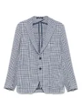 Tagliatore Prince Of Wales-check blazer - Blue