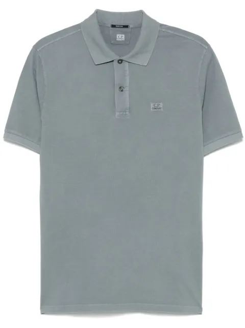 C.P. Company logo-embroidered polo shirt