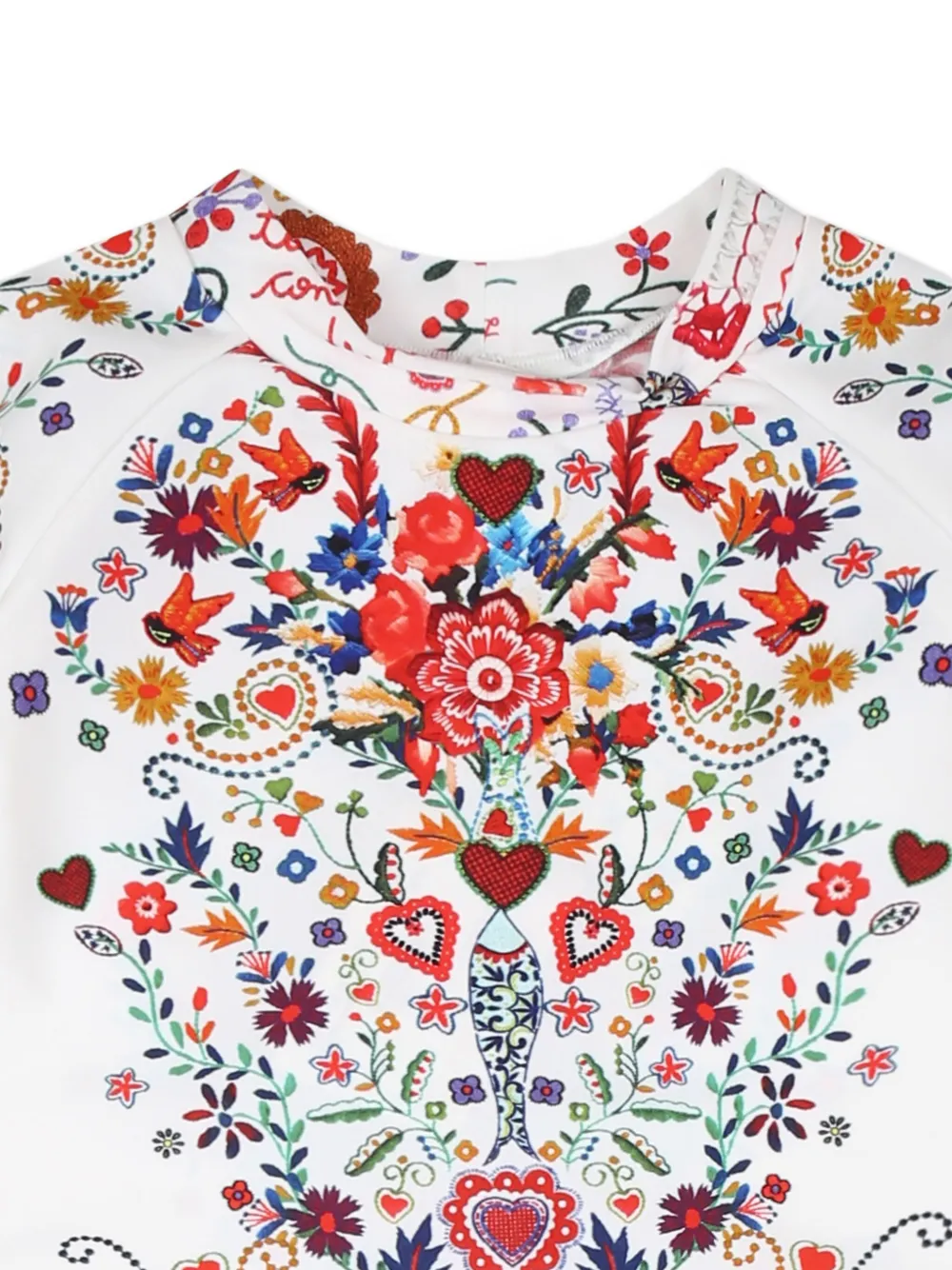 Camilla Kids Portuguese zwembroek met print Wit