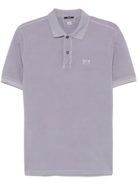 C.P. Company logo-embroidered polo shirt