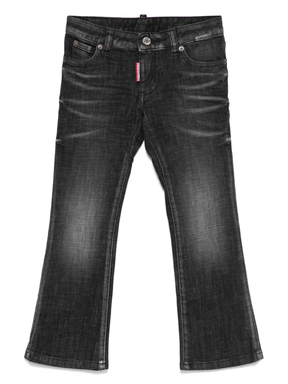 DSQUARED2 KIDS flared jeans Zwart