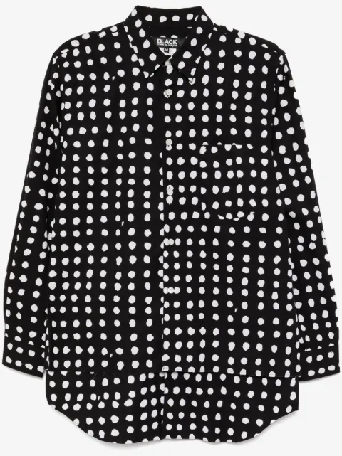 Black Comme Des Garçons Filip Pagowski polka-dot shirt