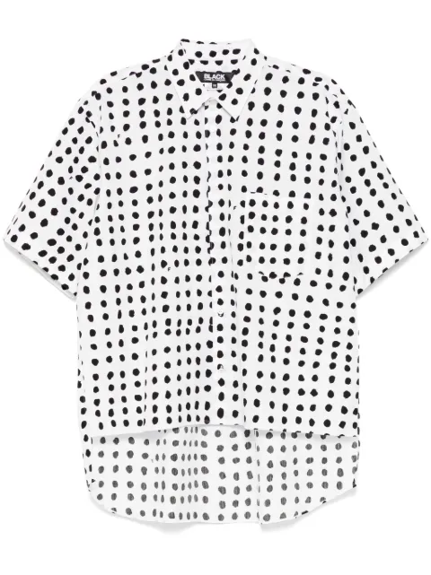 Black Comme Des Garçons 필리프 파고프스키 폴카 도트 셔츠