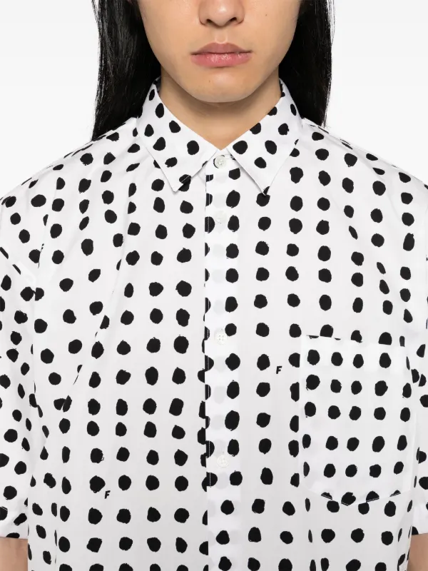 Black Comme Des Garçons Filip Pagowski polka-dot Shirt