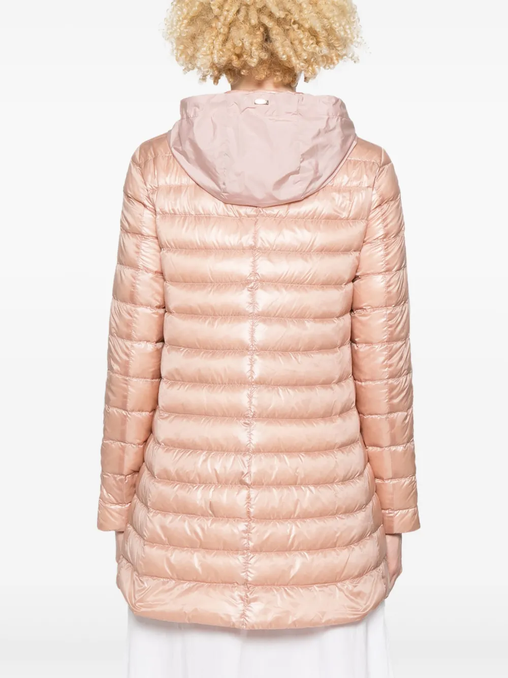 Herno Donsjack met vlakken Roze