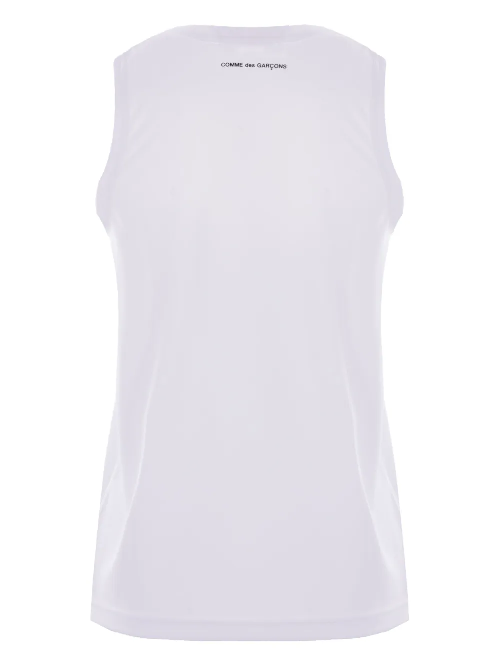 Comme Des Garçons branded sleeveless t-shirt - Wit