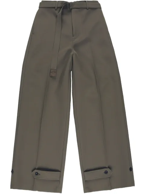 sacai pressed-crease trousers 