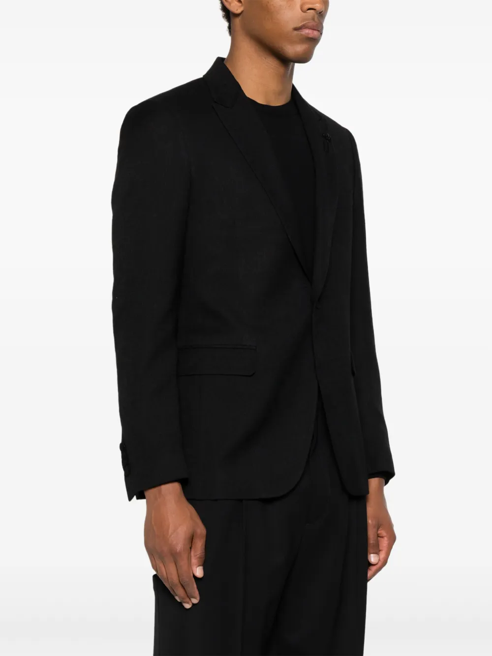Lardini Blazer met broche Zwart