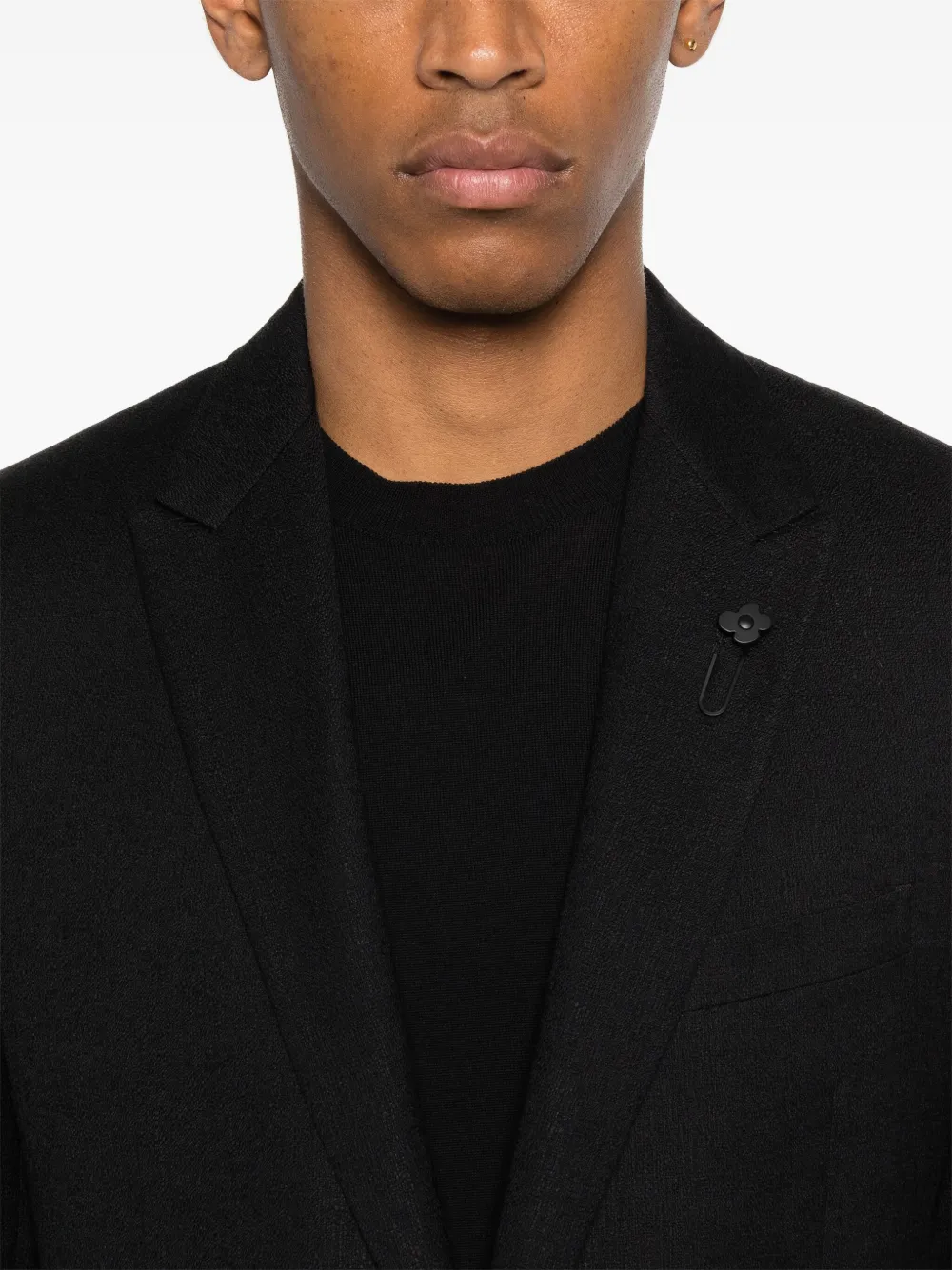 Lardini Blazer met broche Zwart