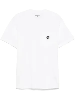 М　PLAY COMME des GARÇONS Tシャツ ラインストーンハート Comme Des Garçons Play ラインストーン Tシャツ | ホワイト | FARFETCH JP