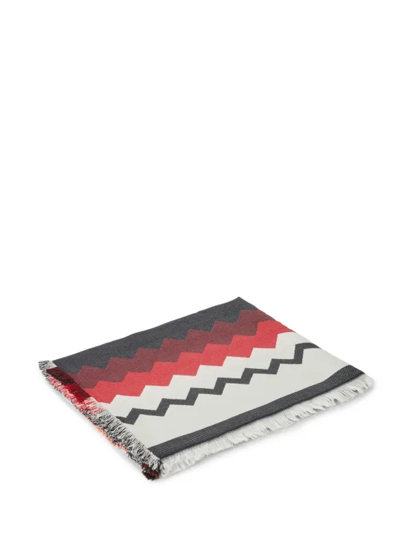 Missoni Home Best Fouta Towel (140cm X 180cm) Zig Zag in Cotton in Black