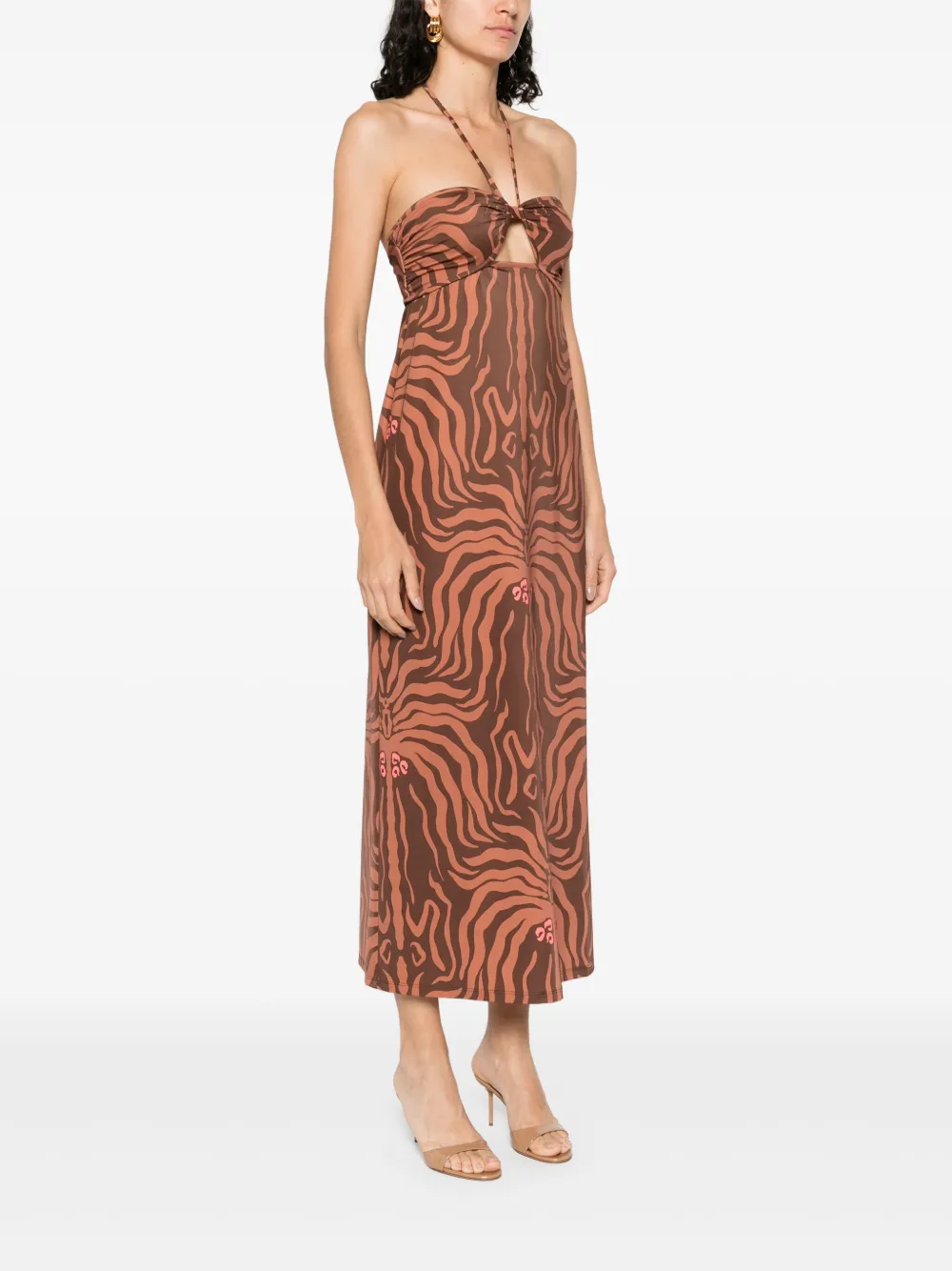 Shop Johanna Ortiz Jungle Palms Midi Dress