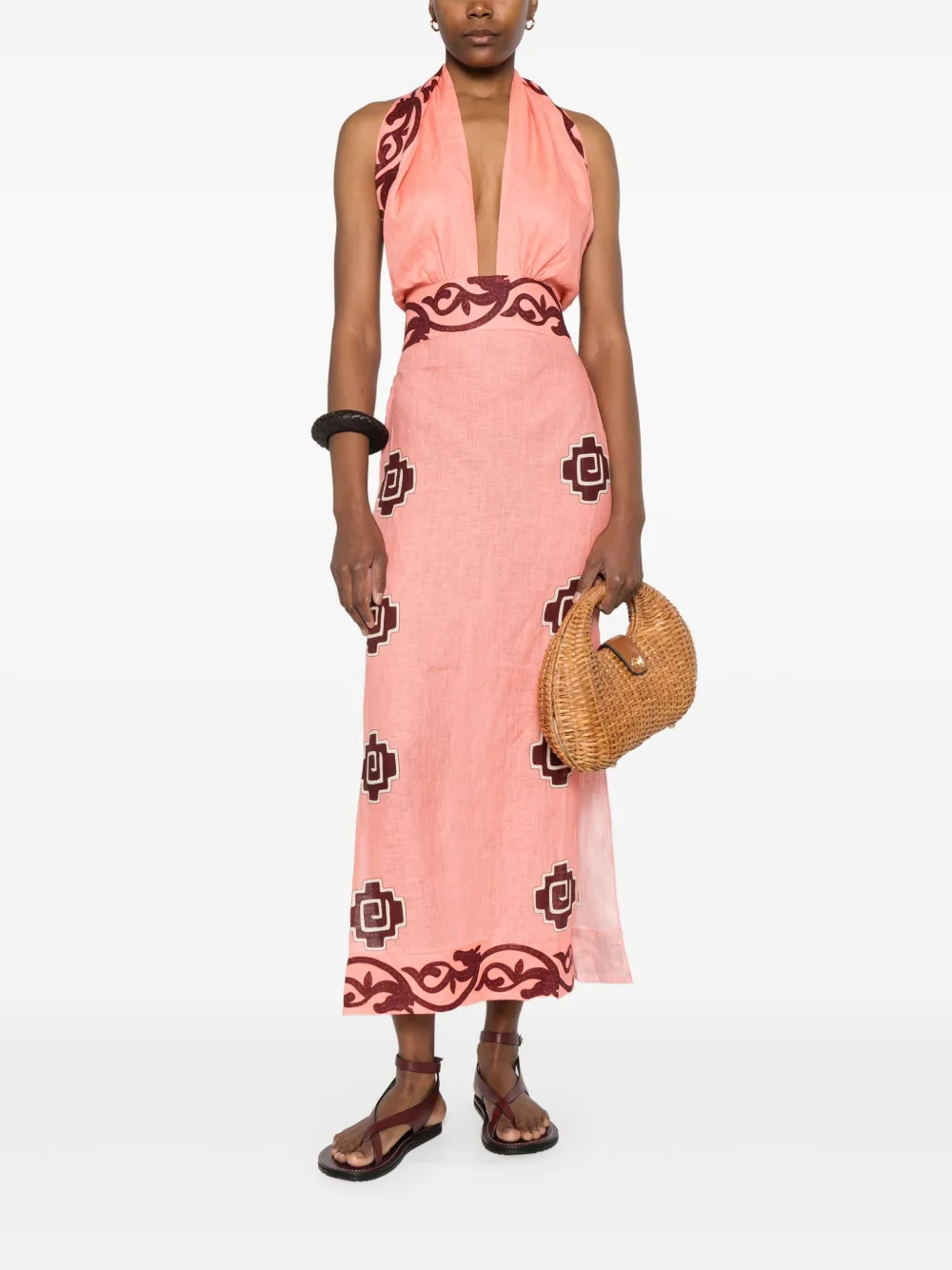 Johanna Ortiz Energetic midi dress - Roze