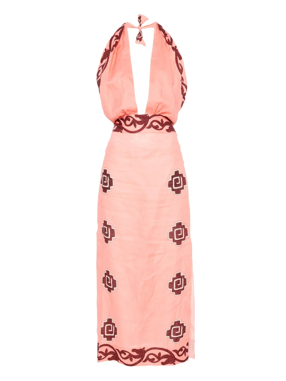 Johanna Ortiz robe Energetic à coupe mi-longue | rose | Image 1
