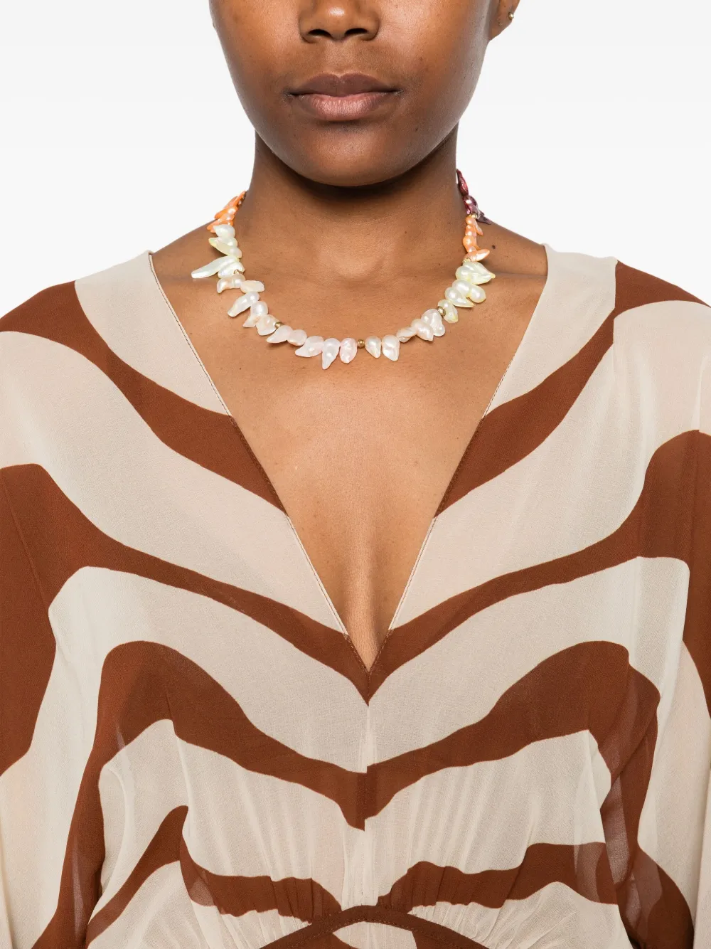 Johanna Ortiz Spiritual Healers maxi-jurk Beige