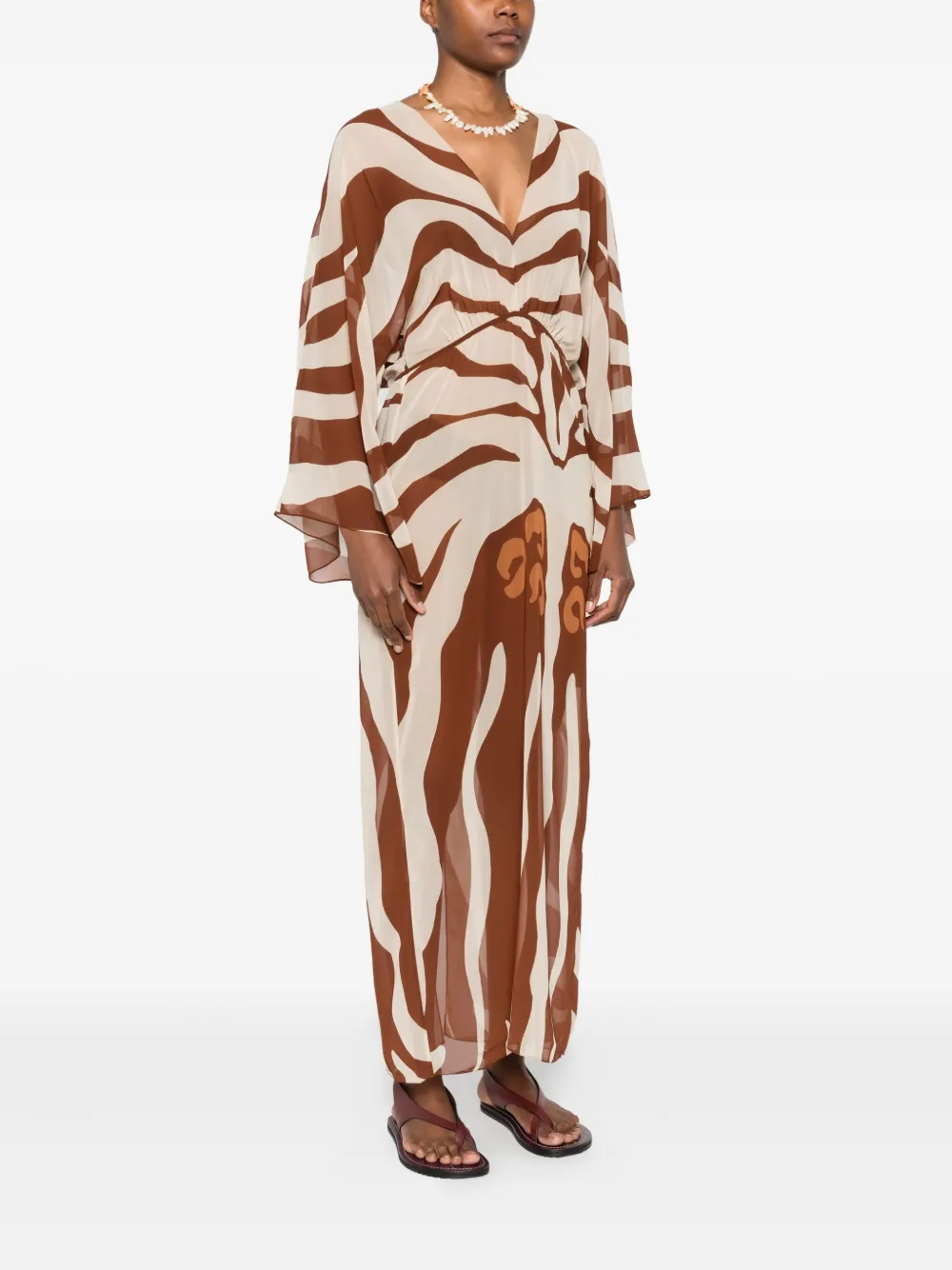 Johanna Ortiz Spiritual Healers maxi-jurk Beige